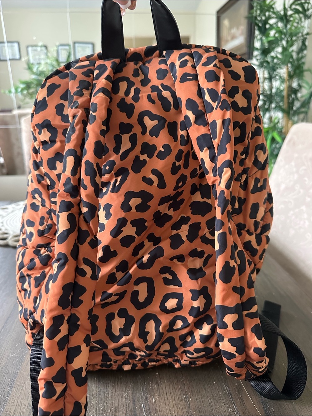 Marc Jacobs Leopard Quilted Mini Backpack - Tan/Black - Picture 3 of 6